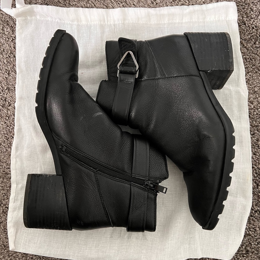 ALDO Leather Ankle Heel Boots